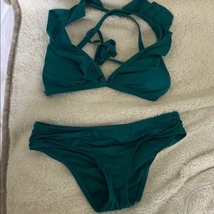 Cute green bikini set